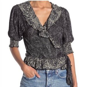 Free people Olivia wrap top new with tags !